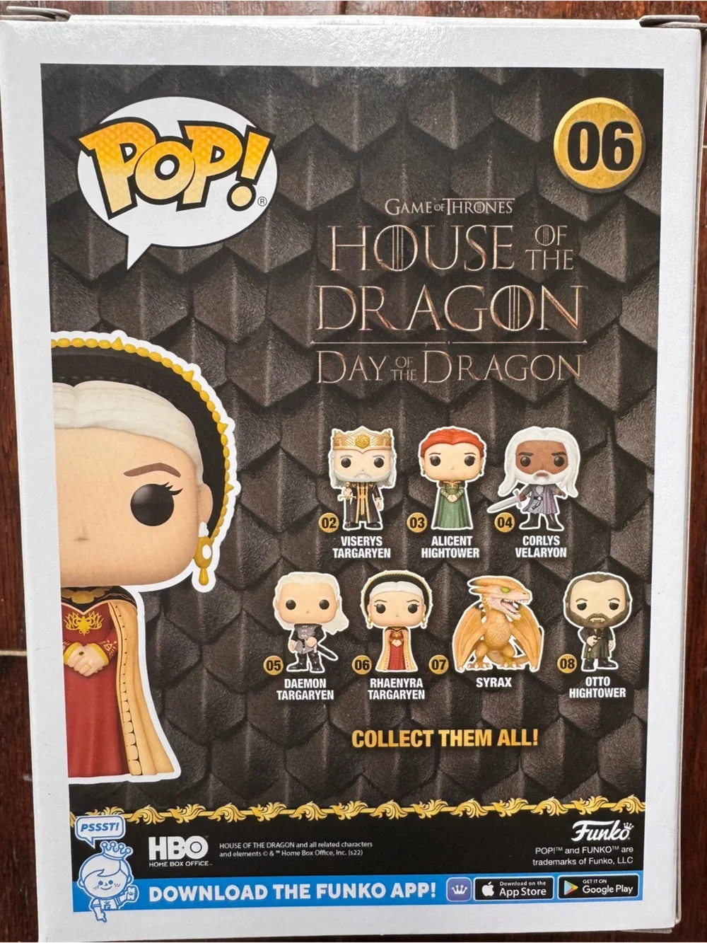 Funko Vinyl Figure - Rhaenyra Targaryen, Red and Gold Female Character